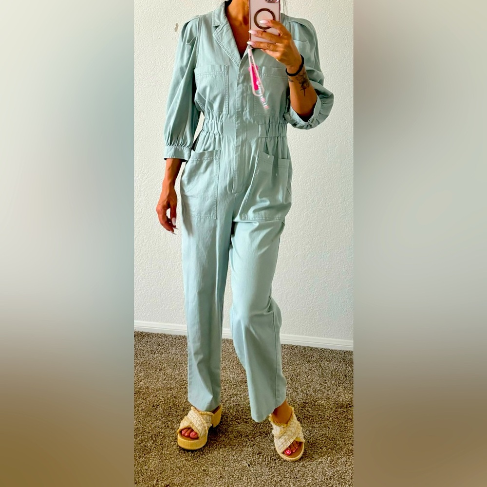 Very lightweight chambray romper